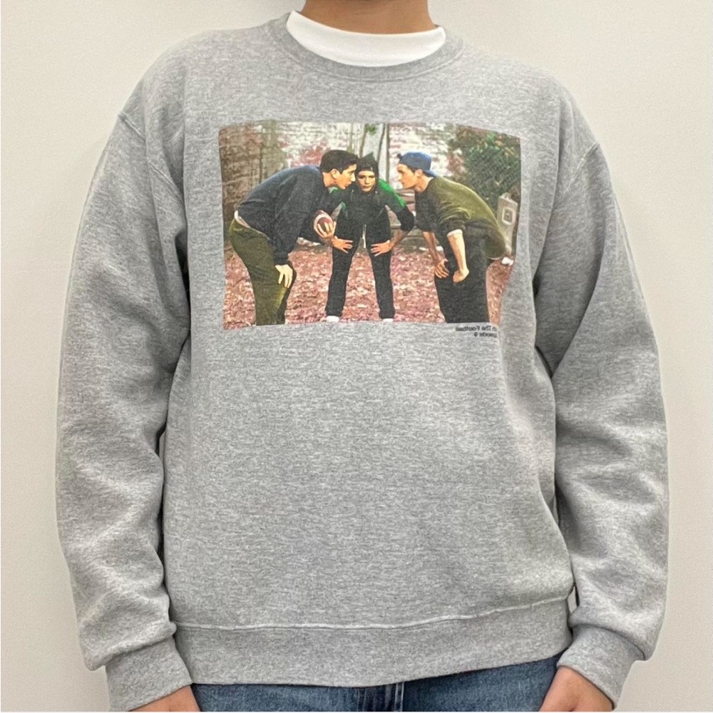 FRIENDS Gray Crewneck Sweater with Graphic